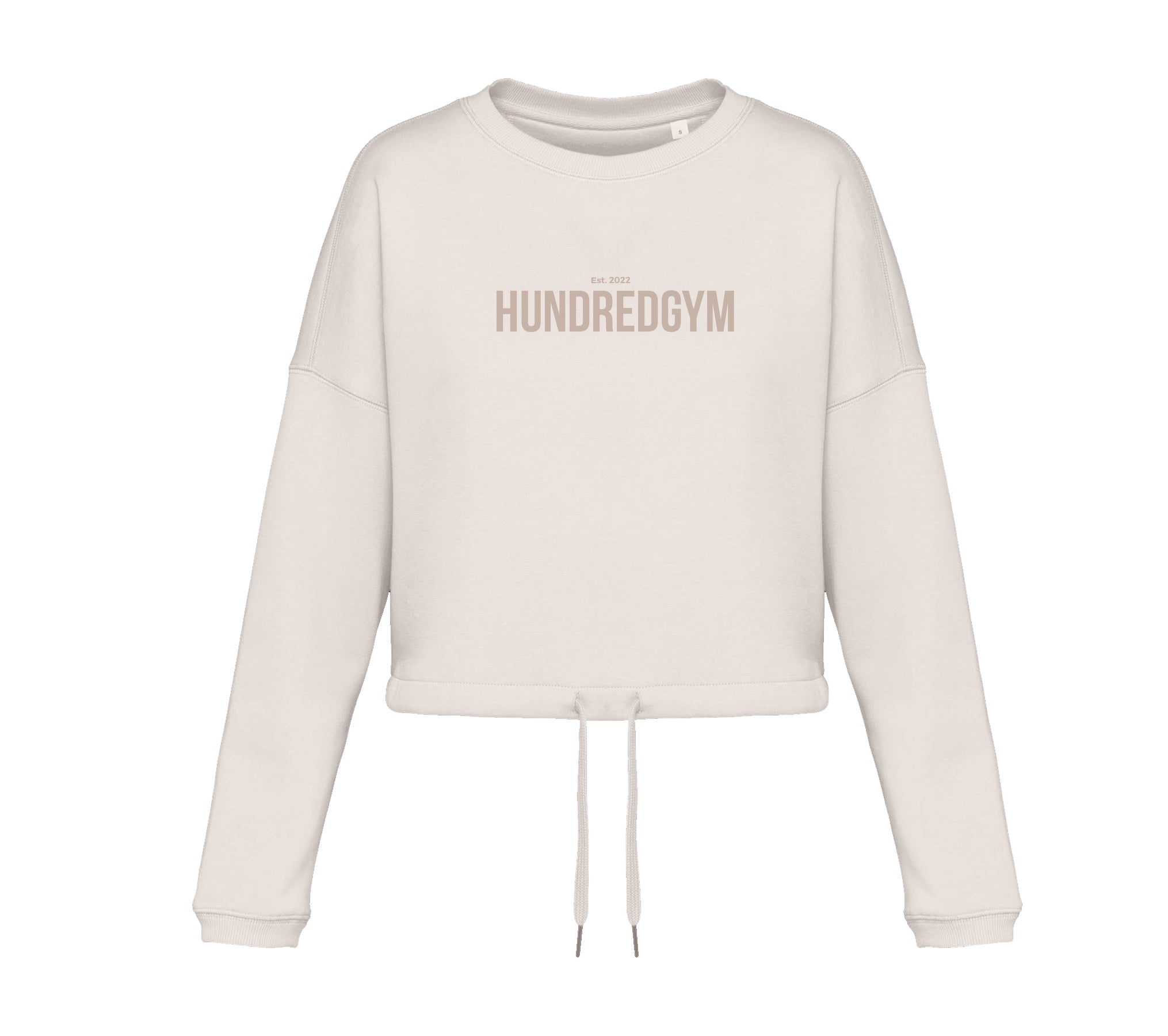 SUDADERA CROP MUJER SAND